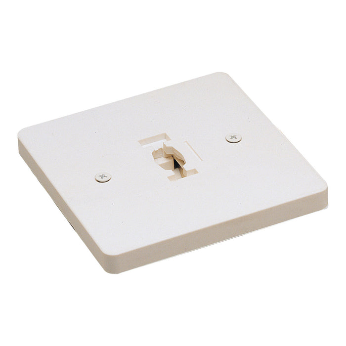 Nora Lighting NT-319W Monopoint Canopy Feed, 1 Circuit Track, Line Voltage, White