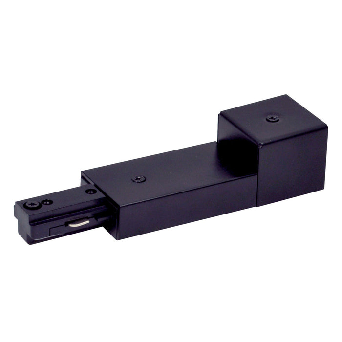 Nora Lighting NT-328B Live End Conduit Feed, 1 Circuit Track, Black