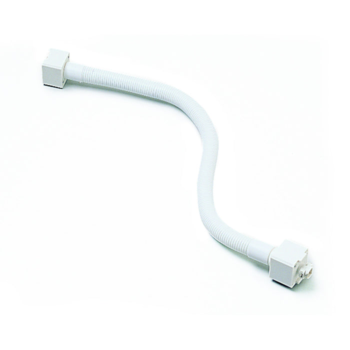Nora Lighting NT-330W 18" Flexible Extension Rod, 1 Or 2 Circuit Track, White
