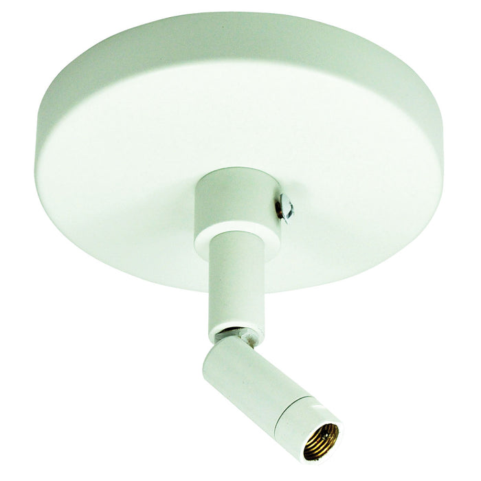 Nora Lighting NT-349W Sloped Ceiling Adapter, 1 Or 2 Circuit Track, White