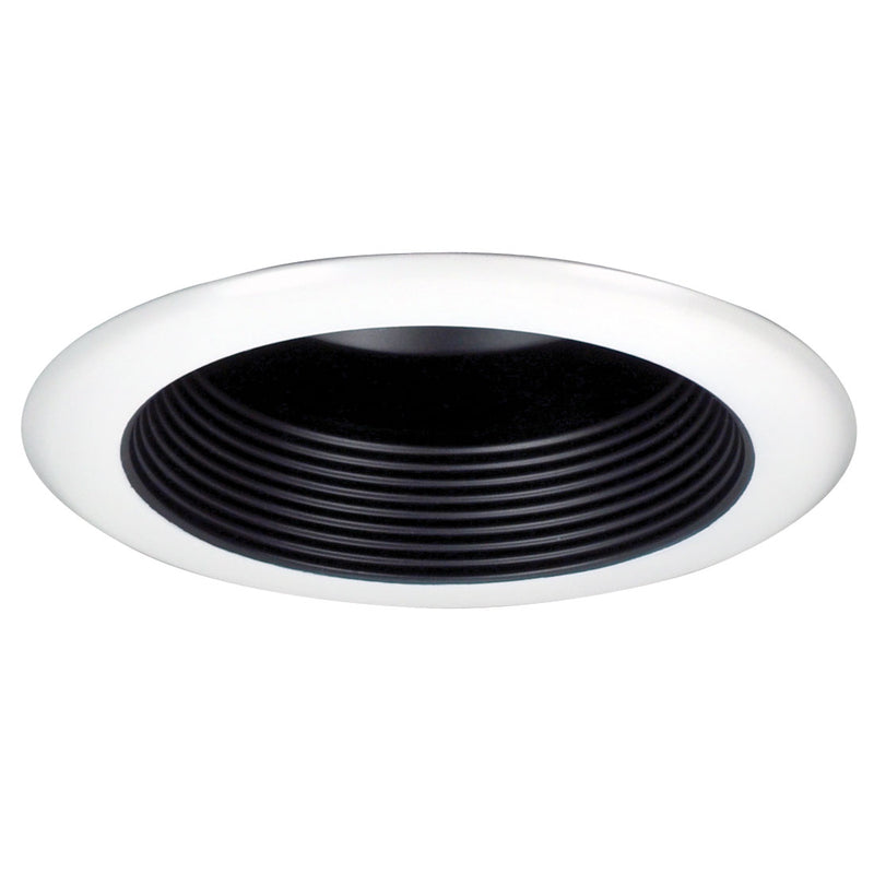 Nora Lighting NT-5001B 5" Baffle Splay Trim W/ Flange, Black