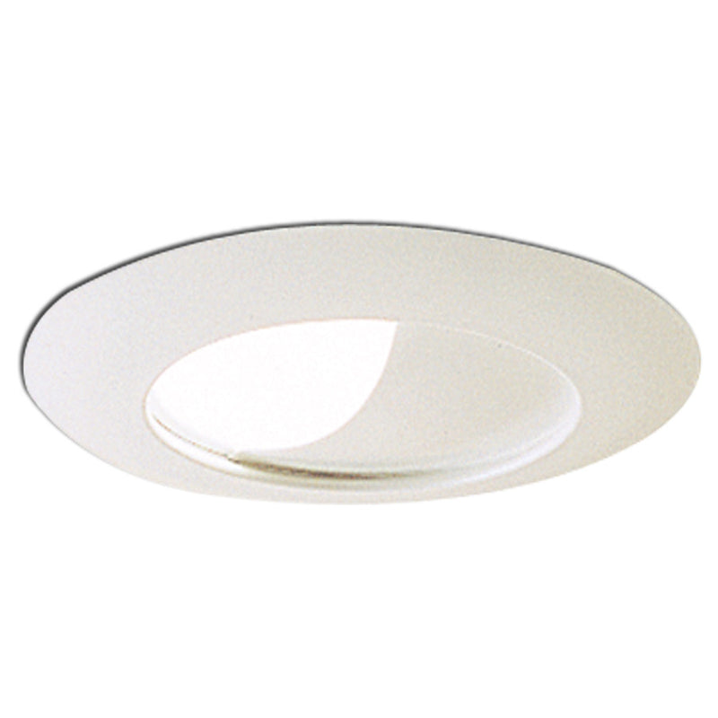 Nora Lighting NT-25 6" Half Moon Wall Wash Trim W/ Reflectorector, White