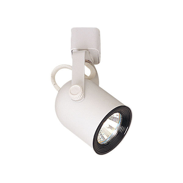 Nora Lighting NTH-694W Mini Baffle Round Back Cylinder Track Head, Mr16, White