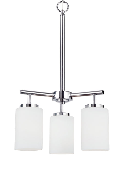 Generation Lighting 31160-05 Three Light Chandelier, Chrome