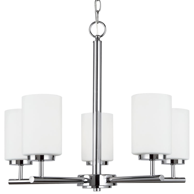 Generation Lighting 31161-05 Five Light Chandelier, Chrome