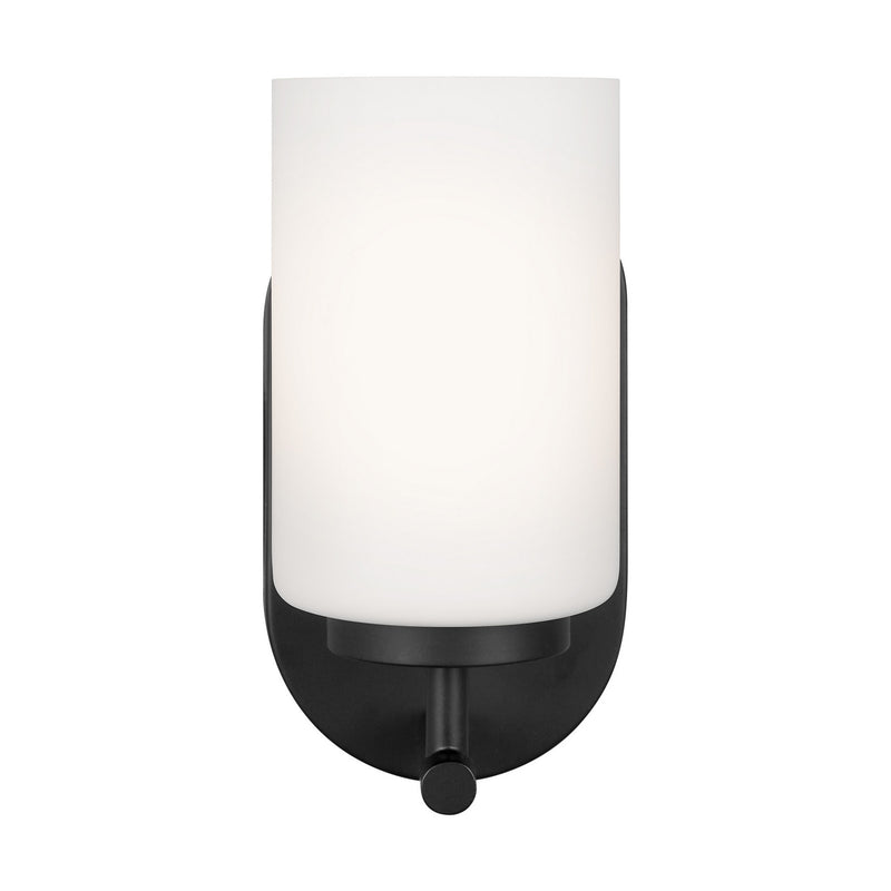 Generation Lighting 41160-112 One Light Wall / Bath Sconce, Midnight Black