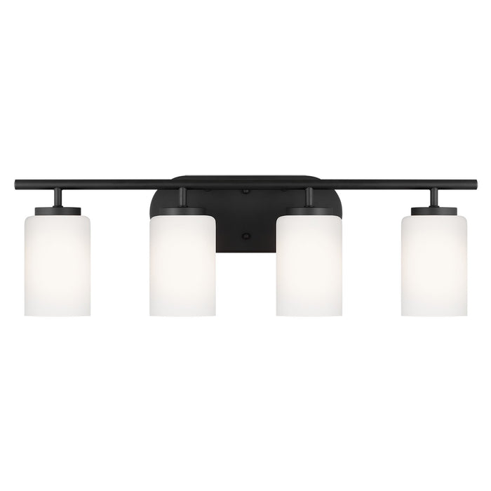 Generation Lighting 41163-112 Four Light Wall/ Bath, Midnight Black
