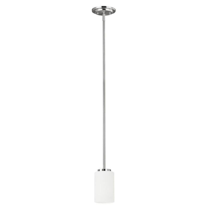 Generation Lighting 61160-05 One Light Mini-Pendant, Chrome