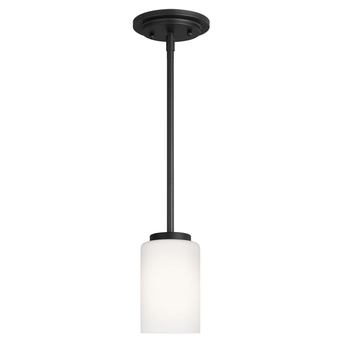 Generation Lighting 61160-112 One Light Mini-Pendant, Midnight Black