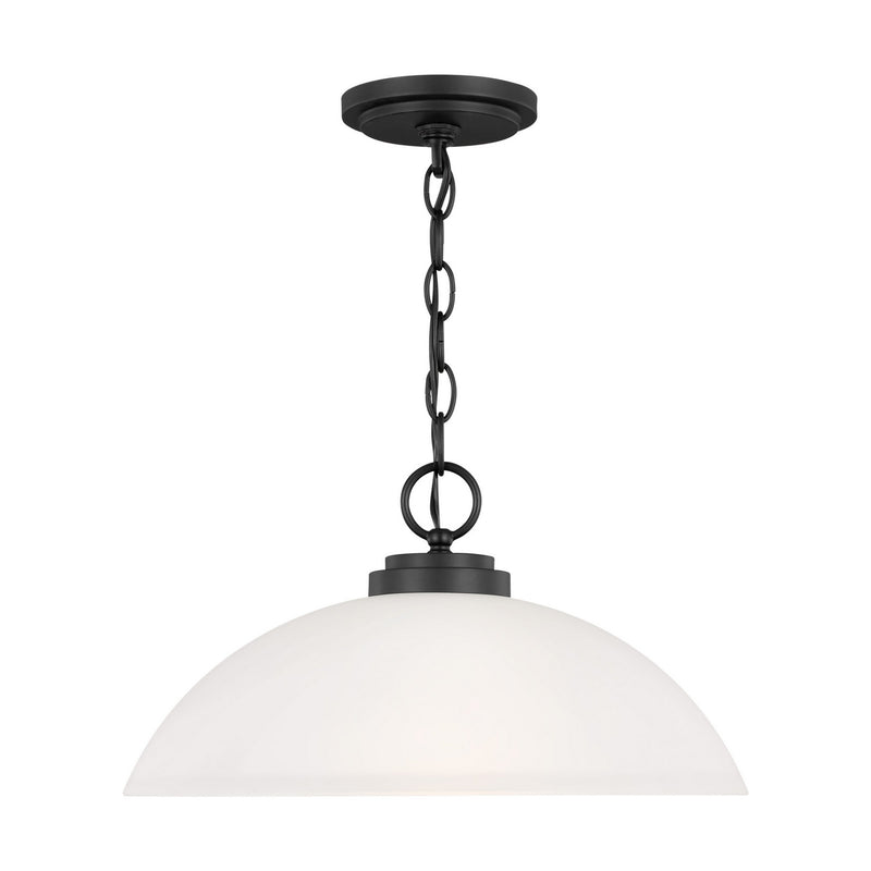 Generation Lighting 65160-112 One Light Pendant, Midnight Black