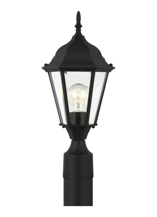 Generation Lighting 82938-12 One Light Outdoor Post Lantern, Black