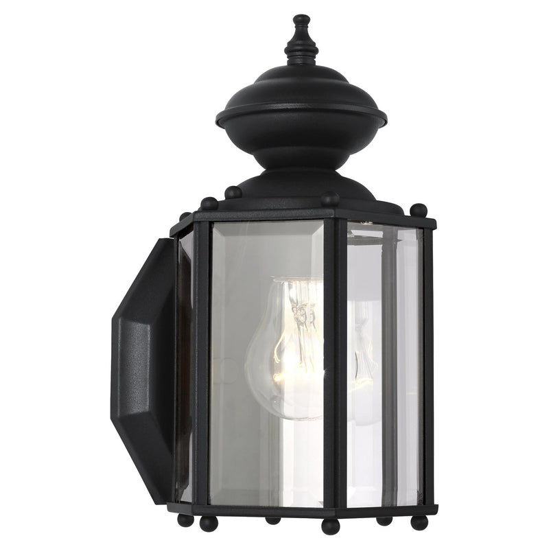 Generation Lighting 8507-12 One Light Outdoor Wall Lantern, Black