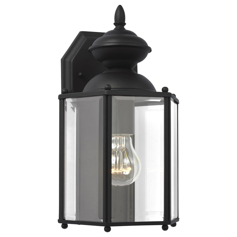 Generation Lighting 8509-12 One Light Outdoor Wall Lantern, Black