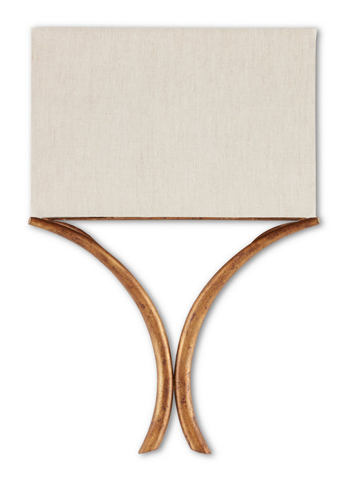 Currey and Company 5901 One Light Wall Sconce, French Gold Leaf