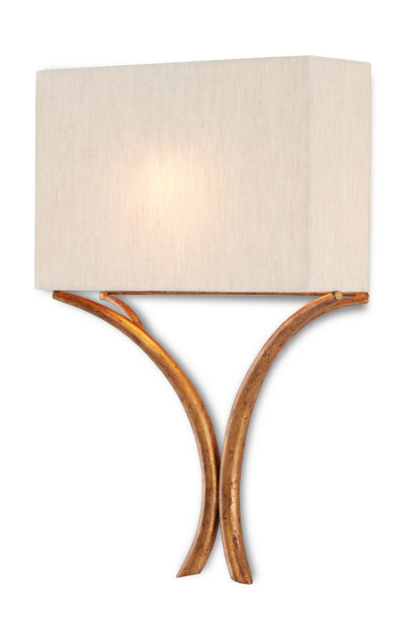 Currey and Company 5901 One Light Wall Sconce, French Gold Leaf