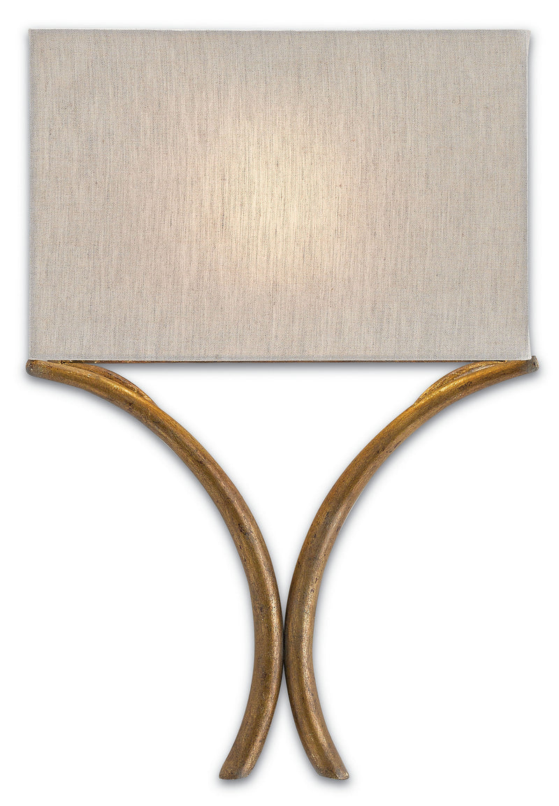 Currey and Company 5901 One Light Wall Sconce, French Gold Leaf