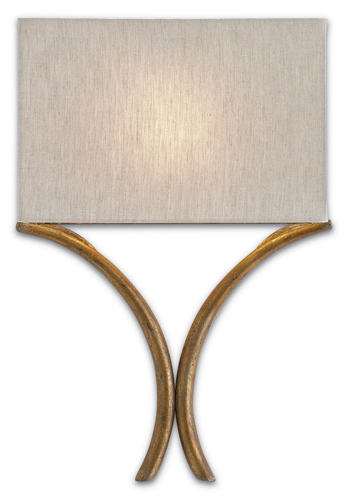 Currey and Company 5901 One Light Wall Sconce, French Gold Leaf