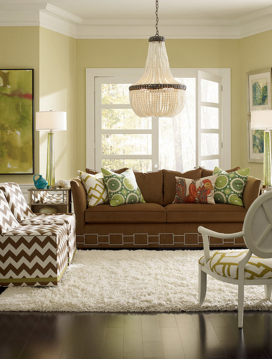 Currey and Company 9970 Three Light Chandelier, Pyrite Bronze/Cream/Gray