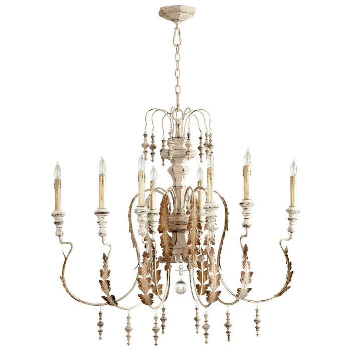 Cyan 05051 Eight Light Chandelier, Persian White