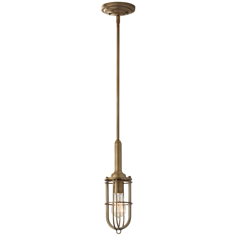 Generation Lighting P1240DAB One Light Pendant, Dark Antique Brass