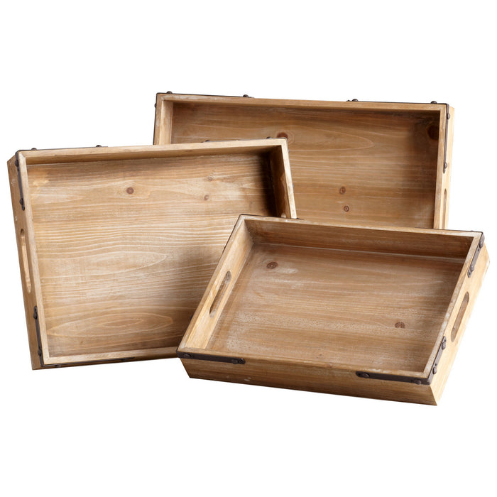 Cyan 05109 Trays, Washed Oak
