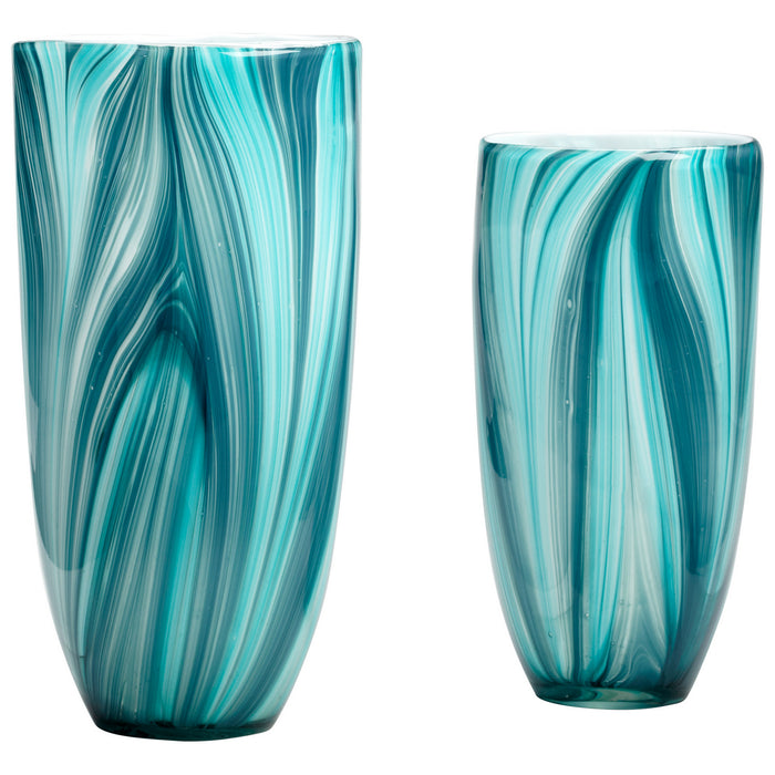 Cyan 05182 Vase, Turquoise Blue