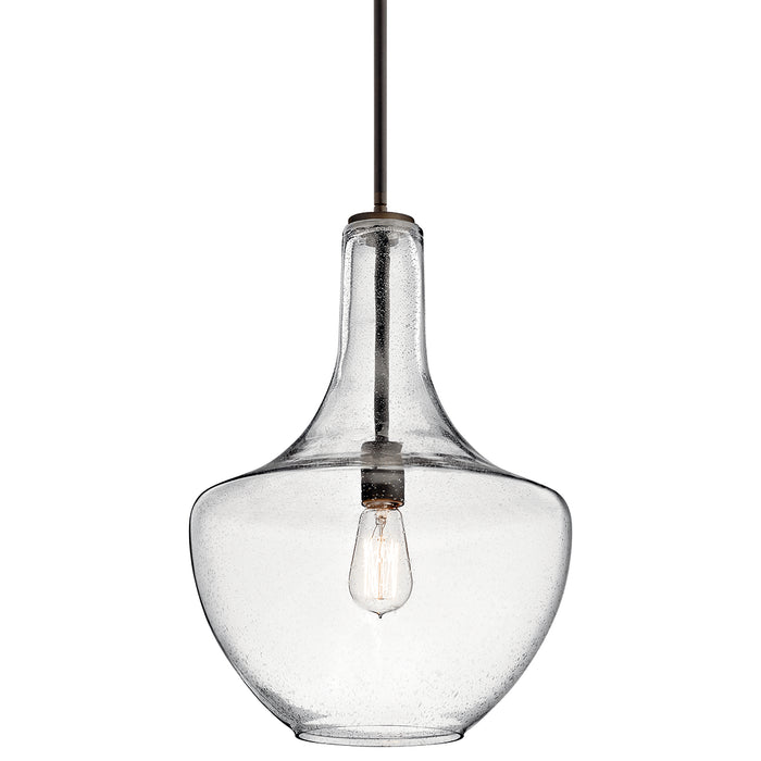 Kichler 42046OZ One Light Pendant, Olde Bronze