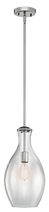 Kichler 42047CH One Light Pendant, Chrome