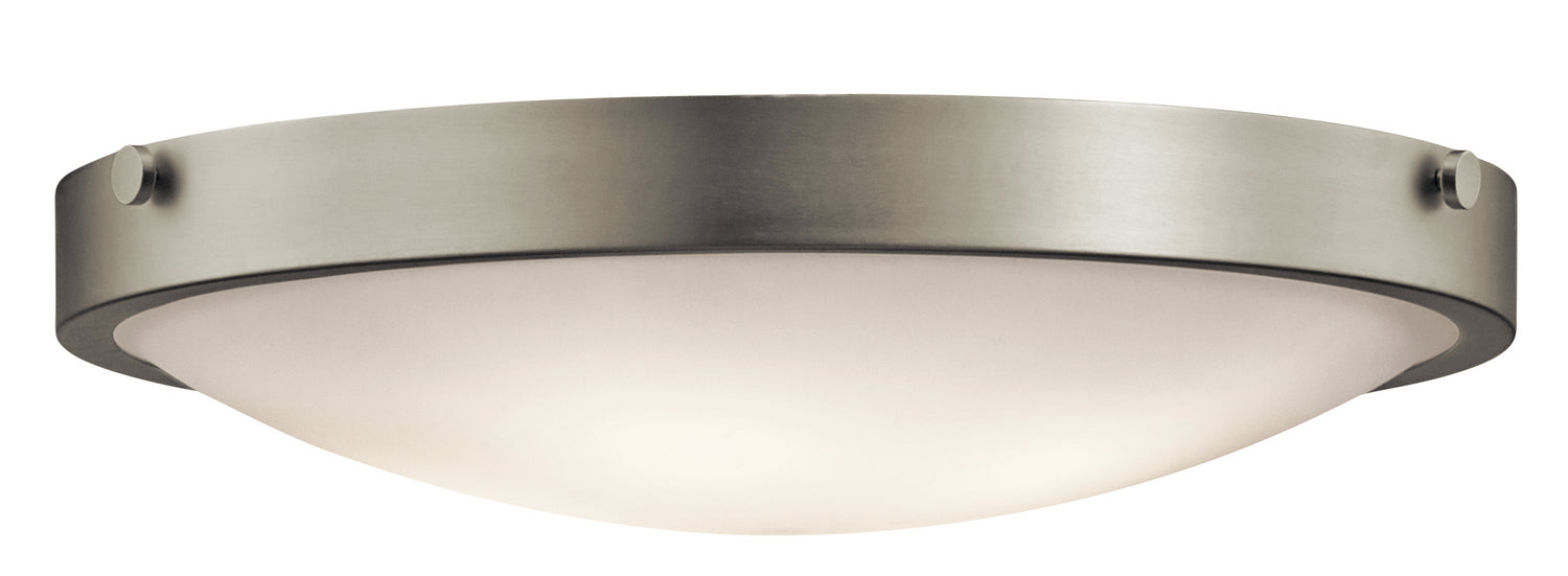 Kichler 42276NI Four Light Flush Mount, Brushed Nickel