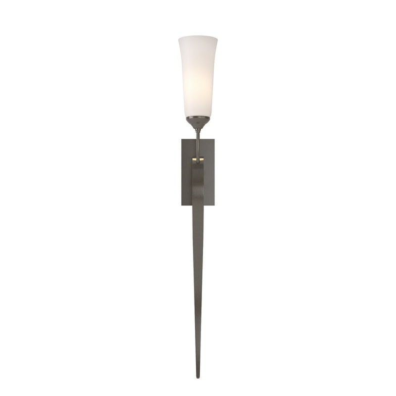 Hubbardton Forge 204529-SKT-07-GG0350 One Light Wall Sconce, Dark Smoke