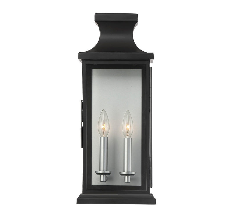 Savoy House 5-5911-BK Two Light Wall Lantern, Black