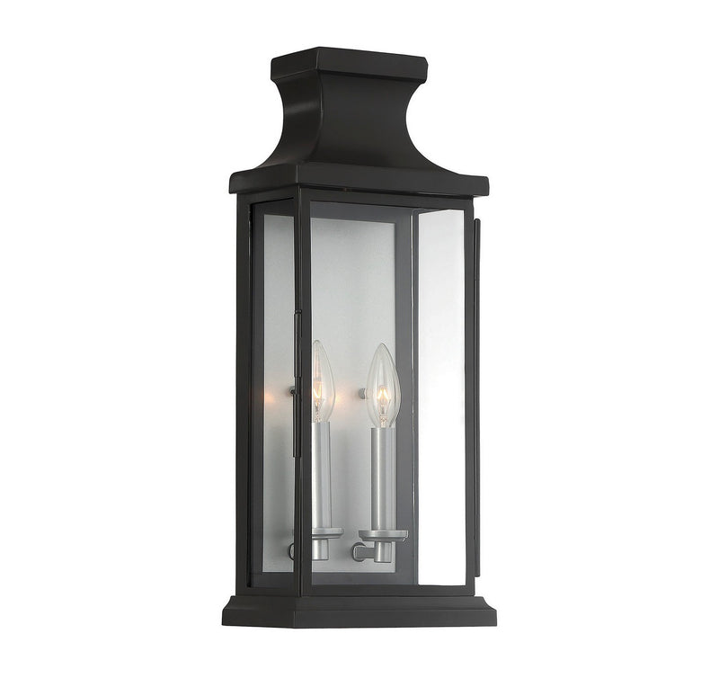 Savoy House 5-5911-BK Two Light Wall Lantern, Black