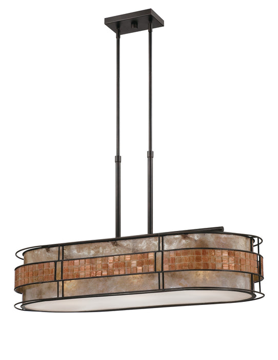 Quoizel MCLG337RC Three Light Island Chandelier, Renaissance Copper