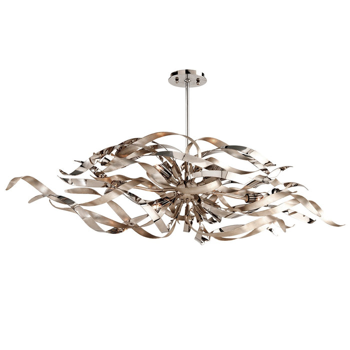 Corbett Lighting 154-56-SL/SS LED Light Linear, Silver Leaf