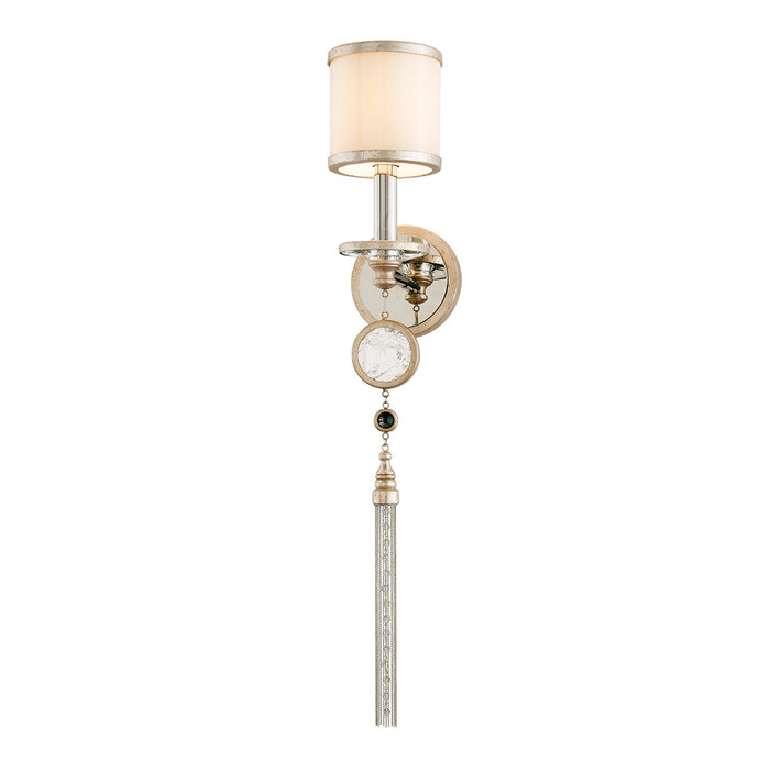 Corbett Lighting 162-11-WSL One Light Wall Sconce, Warm Silver Leaf