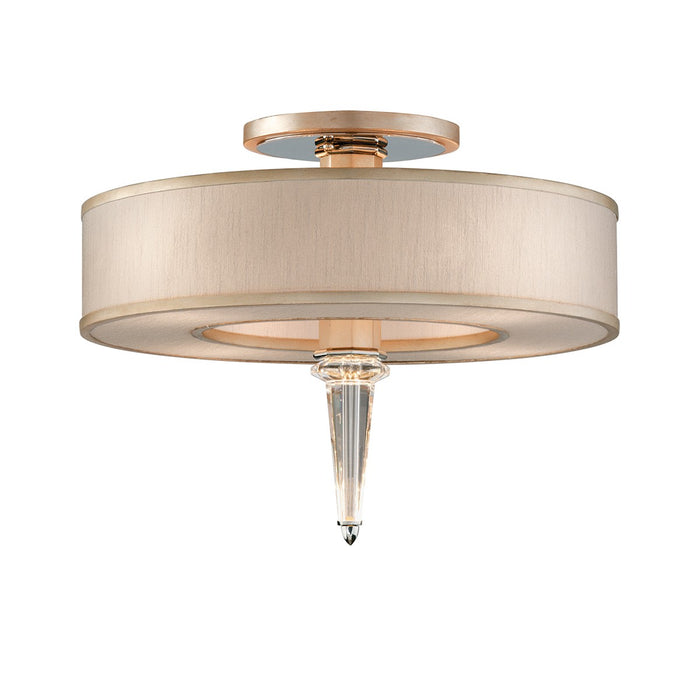 Corbett Lighting 166-34-WSL/SS LED Semi Flush Mount, Warm Silver Leaf