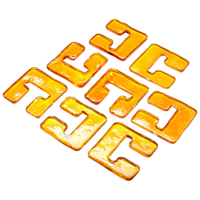 Cyan 05124 Glass Links, Orange