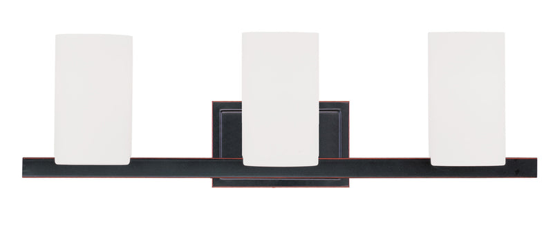 Livex Lighting 1333-67 Three Light Bath Vanity, Hand Applied Olde Bronze