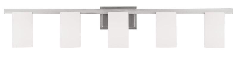 Livex Lighting 1335-91 Five Light Bath Vanity, Brushed Nickel