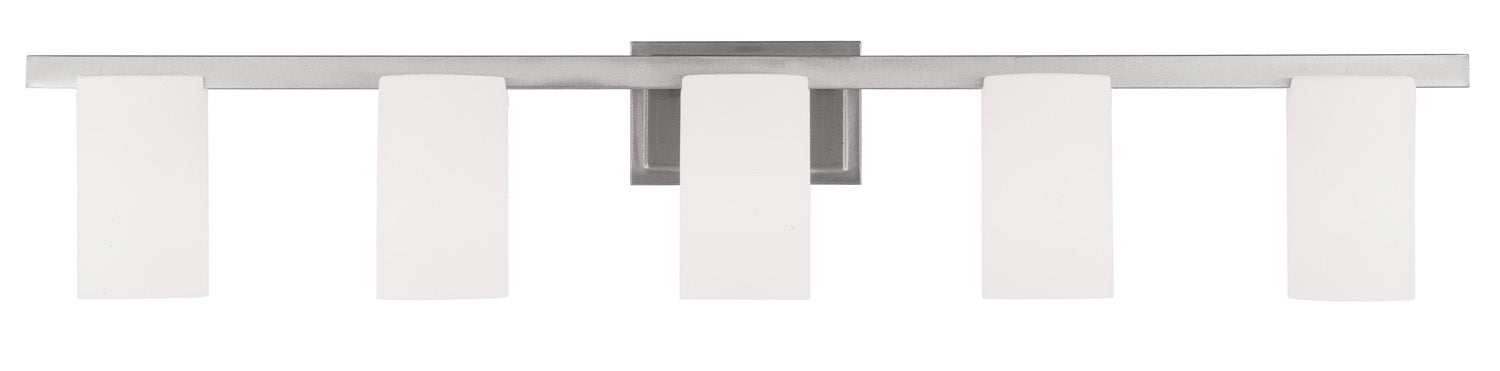 Livex Lighting 1335-91 Five Light Bath Vanity, Brushed Nickel