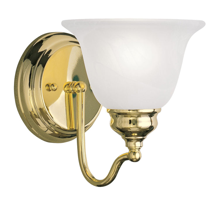 Livex Lighting 1351-02 One Light Bath Vanity, Polished Brass