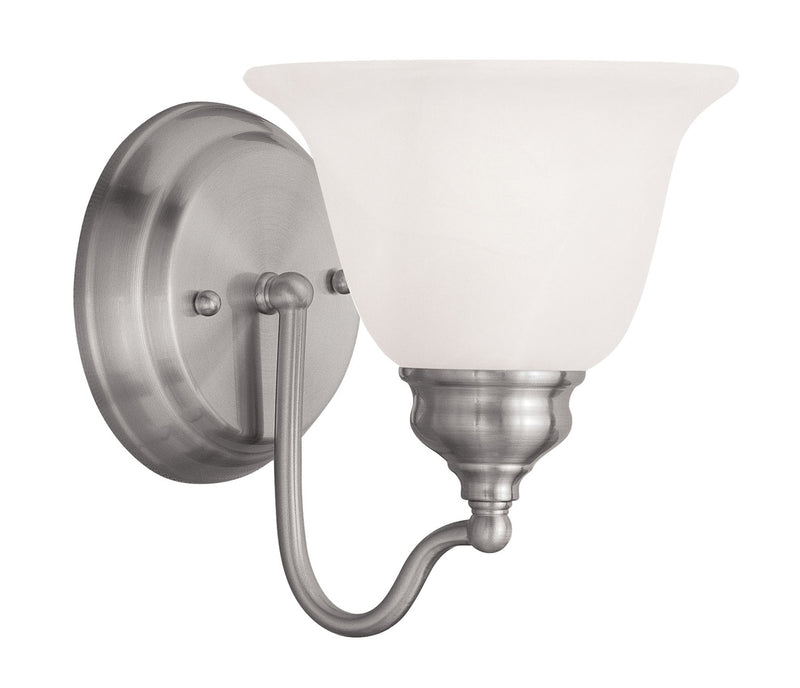 Livex Lighting 1351-91 One Light Bath Vanity, Brushed Nickel