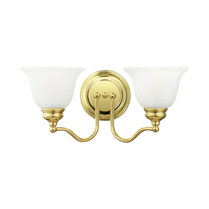 Livex Lighting 1352-02 Two Light Bath Vanity, Polished Brass
