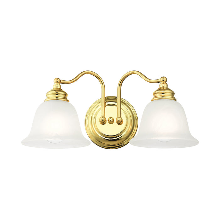 Livex Lighting 1352-02 Two Light Bath Vanity, Polished Brass