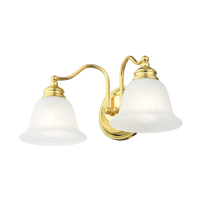 Livex Lighting 1352-02 Two Light Bath Vanity, Polished Brass