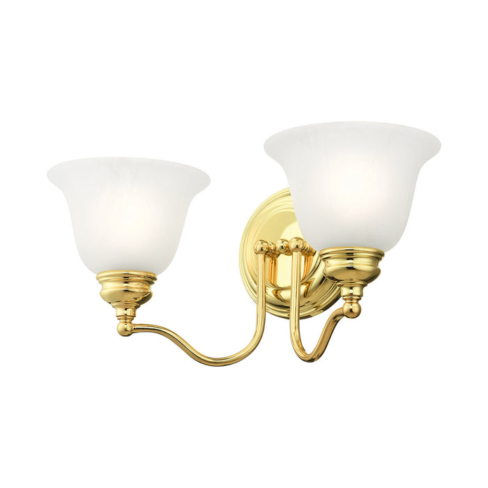 Livex Lighting 1352-02 Two Light Bath Vanity, Polished Brass