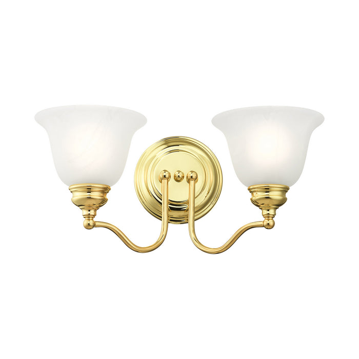 Livex Lighting 1352-02 Two Light Bath Vanity, Polished Brass