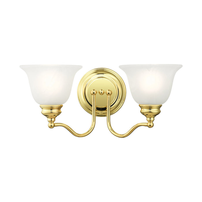 Livex Lighting 1352-02 Two Light Bath Vanity, Polished Brass
