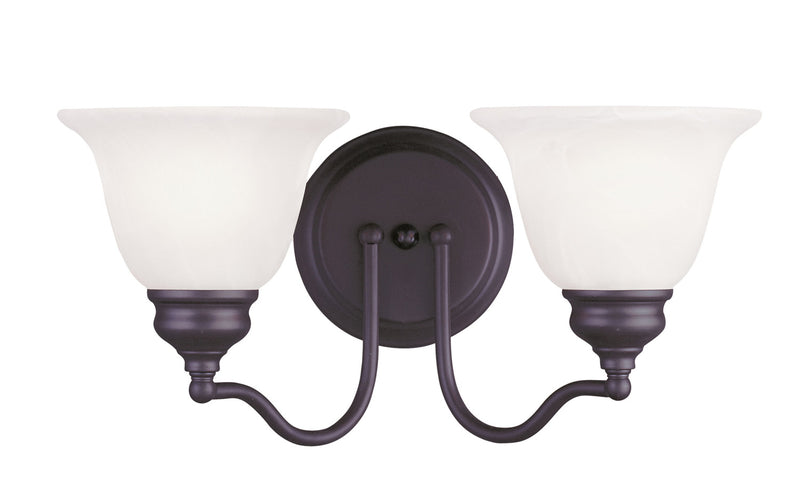Livex Lighting 1352-07 Two Light Bath Vanity, Bronze