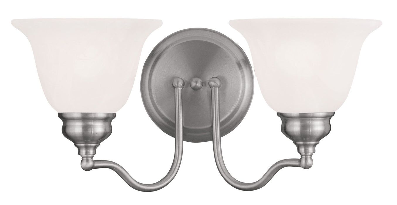 Livex Lighting 1352-91 Two Light Bath Vanity, Brushed Nickel